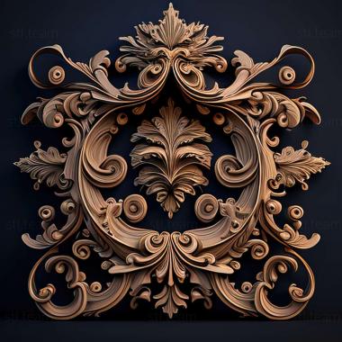 3D model rococo (STL)